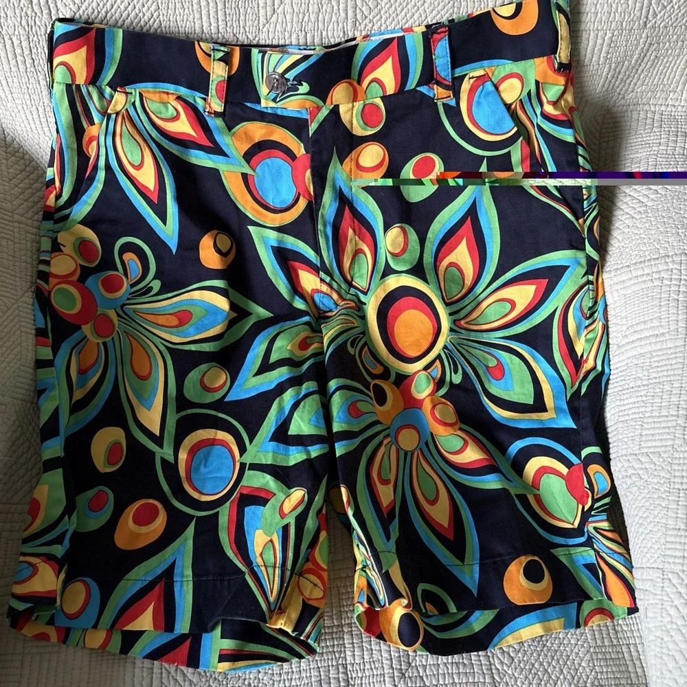Loudmouth Golf Shorts Mens 32 Psychedelic Floral 11